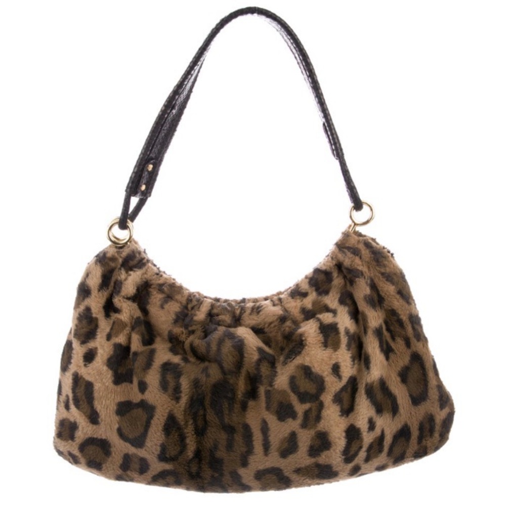 Vintage Kate Spade faux leopard shoulder bag